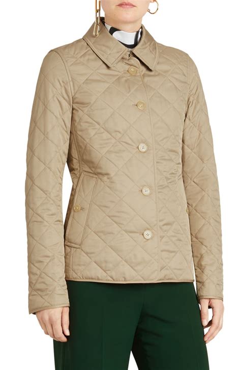 burberry frankby quilted jacket labl|burberry coats for women.